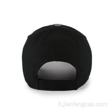 Cappello da baseball a 6 pannelli con logo personalizzato in rilievo
